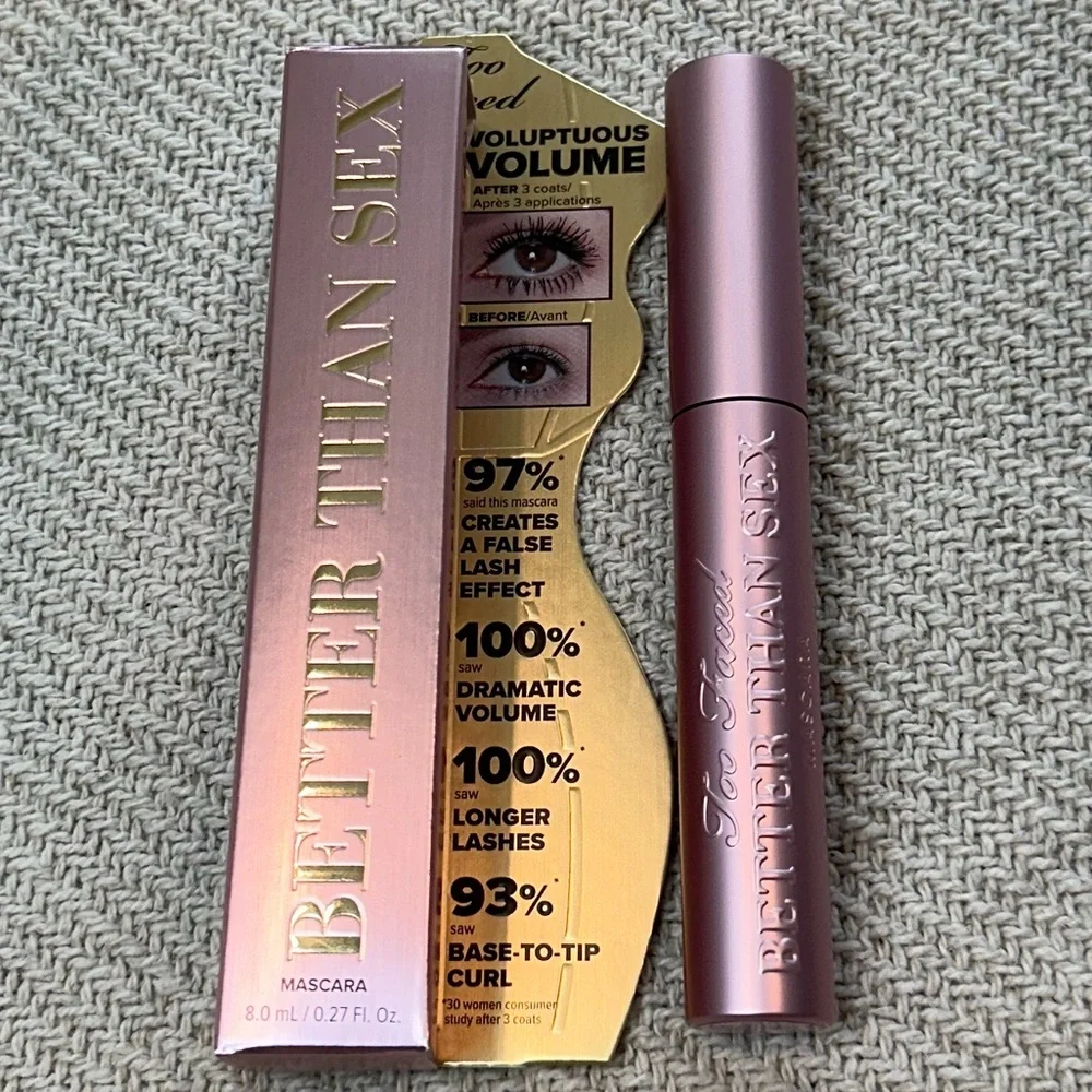 TOO FACED Better Than Sex Mascara Full Size NIB Eye Makeup